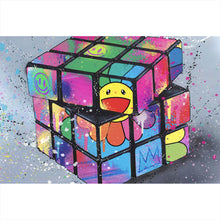 Lade das Bild in den Galerie-Viewer, Poster Zauberwürfel Pop Art No.1 Querformat