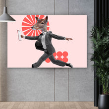 Lade das Bild in den Galerie-Viewer, Leinwandbild Zeit zu Arbeiten Querformat