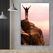 Lade das Bild in den Galerie-Viewer, Spannrahmenbild Ziel erreicht Hochformat