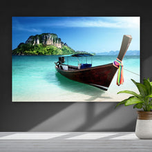 Lade das Bild in den Galerie-Viewer, Leinwandbild Thailändisches Meer Querformat