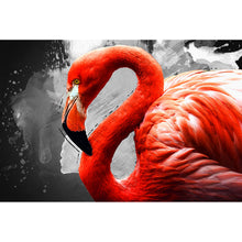 Lade das Bild in den Galerie-Viewer, Poster Flamingo Modern Art Querformat