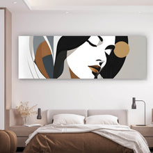 Lade das Bild in den Galerie-Viewer, Acrylglasbild Abstrakt geformte Frau Modern Panorama
