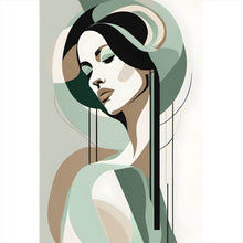 Lade das Bild in den Galerie-Viewer, Acrylglasbild Abstrakt geformte Frau No.2 Hochformat
