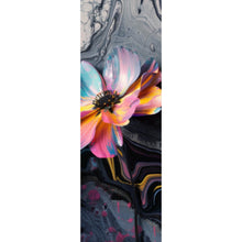 Lade das Bild in den Galerie-Viewer, Spannrahmenbild Abstrakte bunte Blumen Fluid Art Panorama Hoch
