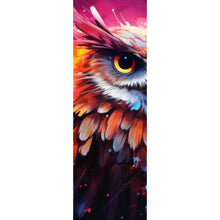 Lade das Bild in den Galerie-Viewer, Leinwandbild Abstrakte dynamische Eule Panorama Hoch
