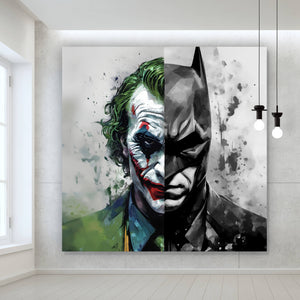 Poster Bat Joke Comicfiguren Abstrakt Quadrat