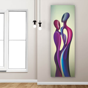 Acrylglasbild Abstrakte Liebesfiguren Panorama Hoch