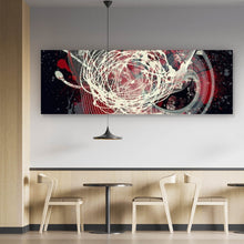 Lade das Bild in den Galerie-Viewer, Leinwandbild Abstrakte texturierte Collage Panorama
