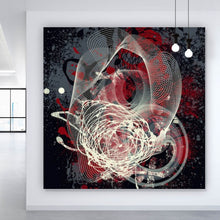 Lade das Bild in den Galerie-Viewer, Spannrahmenbild Abstrakte texturierte Collage Quadrat
