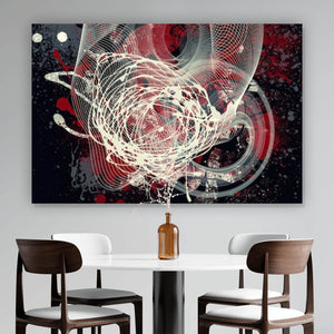 Acrylglasbild Abstrakte texturierte Collage Querformat