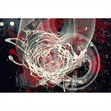 Lade das Bild in den Galerie-Viewer, Spannrahmenbild Abstrakte texturierte Collage Querformat
