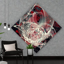 Lade das Bild in den Galerie-Viewer, Acrylglasbild Abstrakte texturierte Collage Raute
