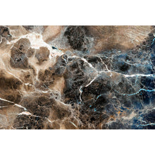 Lade das Bild in den Galerie-Viewer, Leinwandbild Abstrakter Marmor Braun Querformat
