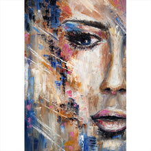 Lade das Bild in den Galerie-Viewer, Aluminiumbild Abstraktes Frauengesicht No.1 Hochformat

