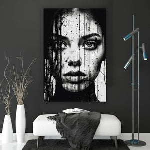 Acrylglasbild Abstraktes Frauenporträt Hochformat