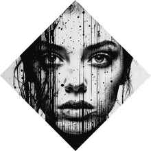 Lade das Bild in den Galerie-Viewer, Spannrahmenbild Abstraktes Frauenporträt Raute
