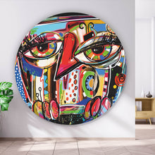 Lade das Bild in den Galerie-Viewer, Aluminiumbild Abstraktes Tiermotiv Kreis
