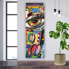 Lade das Bild in den Galerie-Viewer, Leinwandbild Abstraktes Tiermotiv Panorama Hoch
