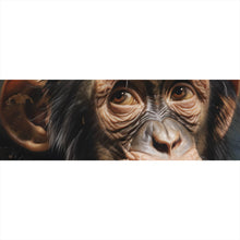 Lade das Bild in den Galerie-Viewer, Aluminiumbild gebürstet Adeliger Schimpanse mit Krone Panorama
