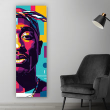 Lade das Bild in den Galerie-Viewer, Aluminiumbild Amerikanischer Rapper Panorama Hoch
