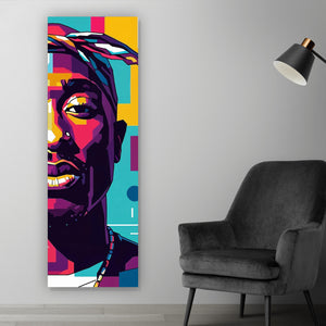 Acrylglasbild Amerikanischer Rapper Panorama Hoch