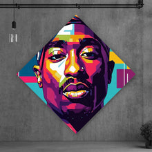 Lade das Bild in den Galerie-Viewer, Aluminiumbild Amerikanischer Rapper Raute
