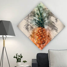 Lade das Bild in den Galerie-Viewer, Spannrahmenbild Ananas Abstrakt Raute
