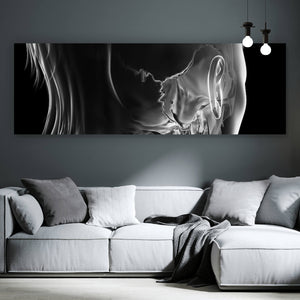 Aluminiumbild gebürstet Anatomische Röntgenkunst Panorama