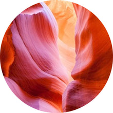 Lade das Bild in den Galerie-Viewer, Aluminiumbild gebürstet Antelope Canyon Kreis
