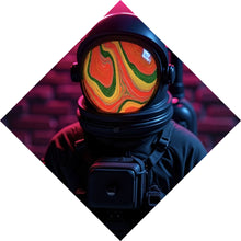 Lade das Bild in den Galerie-Viewer, Poster Astronaut mit Helm Baked Neon Raute
