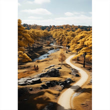 Lade das Bild in den Galerie-Viewer, Aluminiumbild Atemberaubende Landschaft mit malerischen Bäumen Hochformat
