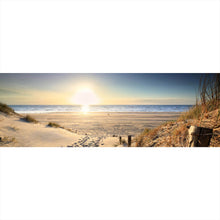 Lade das Bild in den Galerie-Viewer, Aluminiumbild gebürstet Atemberaubende Strandlandschaft Panorama
