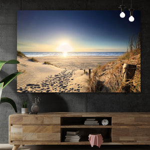 Leinwandbild Atemberaubende Strandlandschaft Querformat