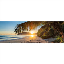 Lade das Bild in den Galerie-Viewer, Aluminiumbild Atemberaubender Strand Sonnenuntergang Panorama
