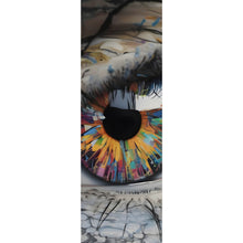 Lade das Bild in den Galerie-Viewer, Poster Auge mit bunter Iris Abstrakt Panorama Hoch
