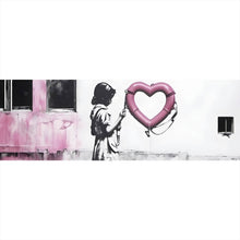 Lade das Bild in den Galerie-Viewer, Poster Banksy - Mädchen mit Rettungsring Panorama
