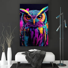 Lade das Bild in den Galerie-Viewer, Poster Beeindruckende abstrakte Eule Explosion Hochformat

