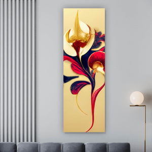 Aluminiumbild Beeindruckende florale Orchidee Panorama Hoch