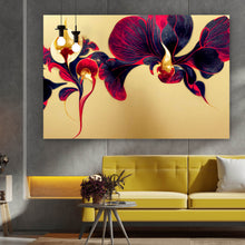 Lade das Bild in den Galerie-Viewer, Spannrahmenbild Beeindruckende florale Orchidee Querformat
