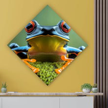 Lade das Bild in den Galerie-Viewer, Poster Beeindruckender Frosch in der Natur Raute
