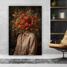 Lade das Bild in den Galerie-Viewer, Spannrahmenbild Beeindruckendes Blumenarrangement Porträt Hochformat
