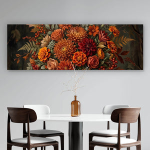 Aluminiumbild gebürstet Beeindruckendes Blumenarrangement Porträt Panorama