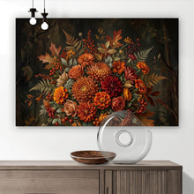 Lade das Bild in den Galerie-Viewer, Leinwandbild Beeindruckendes Blumenarrangement Porträt Querformat
