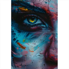 Lade das Bild in den Galerie-Viewer, Poster Beeindruckendes Gesichtsgraffiti Hochformat

