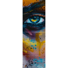 Lade das Bild in den Galerie-Viewer, Spannrahmenbild Beeindruckendes Gesichtsgraffiti Panorama Hoch
