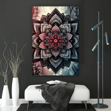 Lade das Bild in den Galerie-Viewer, Leinwandbild Beeindruckendes Mandala Muster Hochformat
