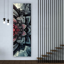 Lade das Bild in den Galerie-Viewer, Leinwandbild Beeindruckendes Mandala Muster Panorama Hoch
