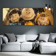 Lade das Bild in den Galerie-Viewer, Spannrahmenbild Beliebte Cartoon Figuren im Street Art Stil Panorama
