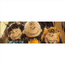 Lade das Bild in den Galerie-Viewer, Leinwandbild Beliebte Cartoon Figuren im Street Art Stil Panorama
