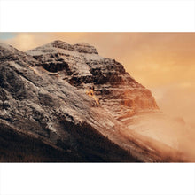 Lade das Bild in den Galerie-Viewer, Acrylglasbild Berglandschaft bei Sonnenaufgang Querformat
